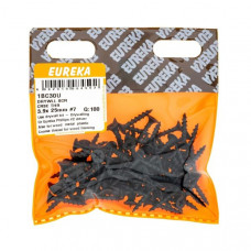 DRYWALL SCREW CRSE THR 3.9X25MM #7 (100) EUREKA