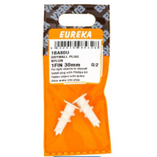 DRYWALL PLUG NYLON 3FIN 30MM (2) EUREKA