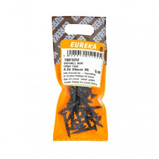 DRYWALL SCREW CRSE THR 4.2X25MM #8 (40) EUREKA